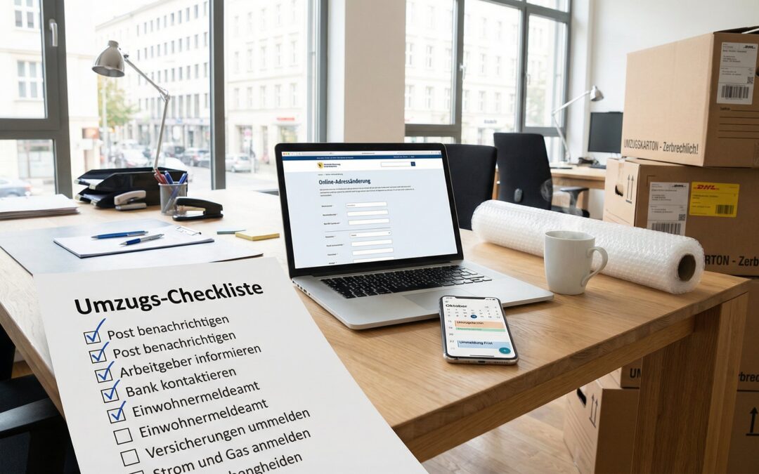 Ummelden – Checkliste für den Umzug