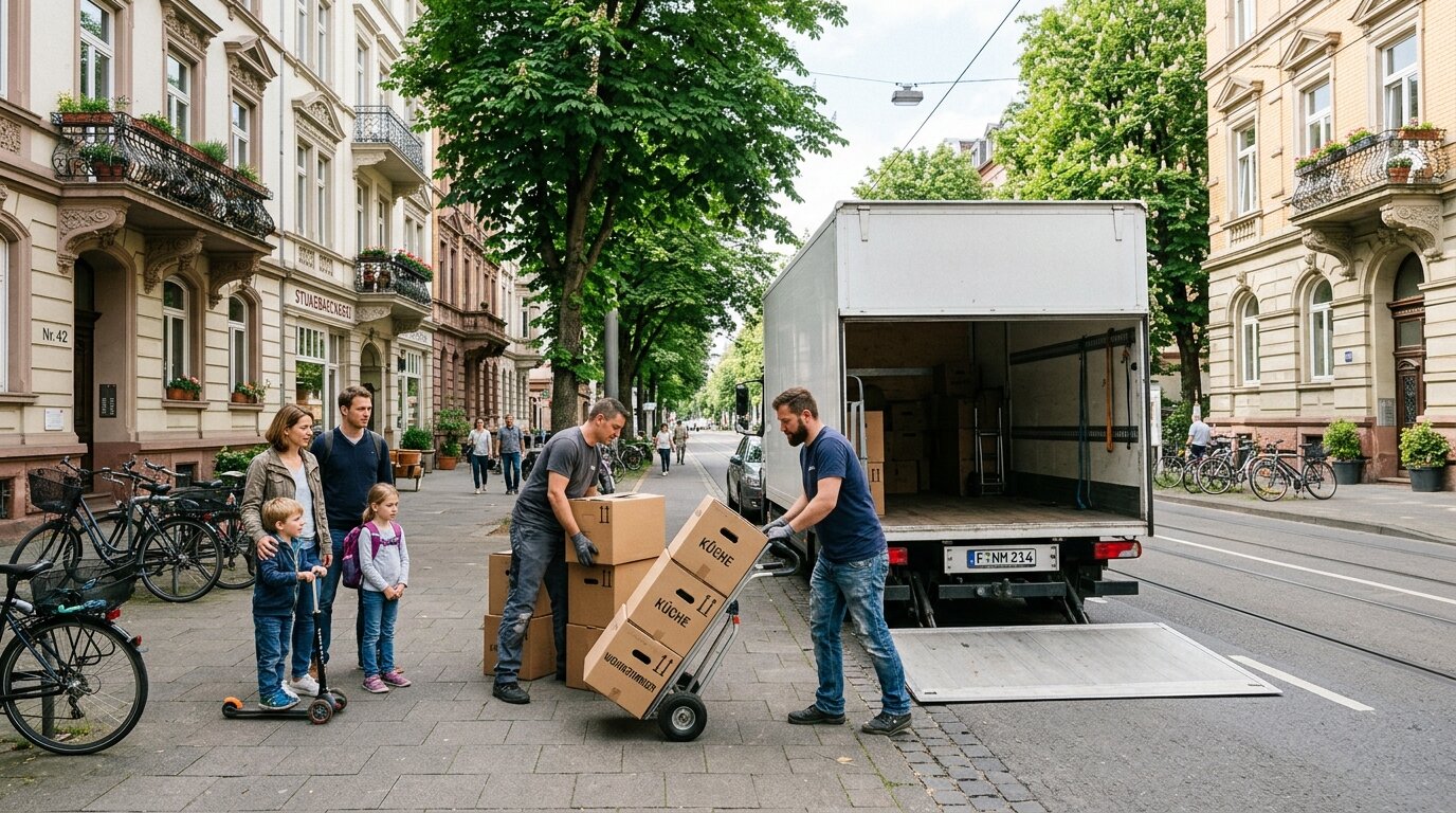 Frankfurt Familienumzug im Nordend