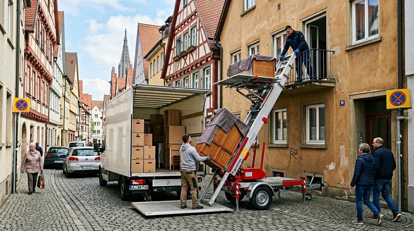 Möbel beim Umzug in Ulm