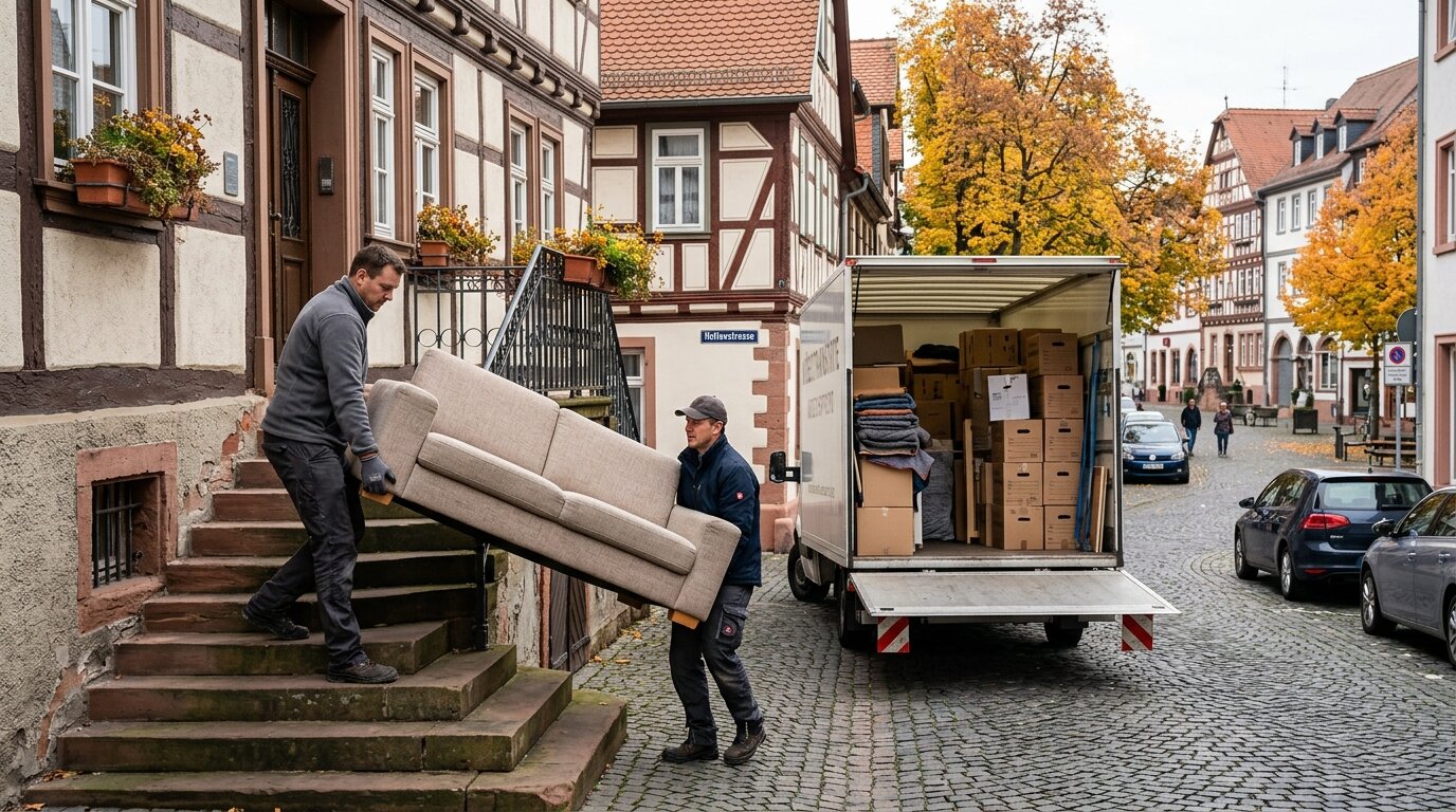 Couch wird in Anschaffenburg getragen