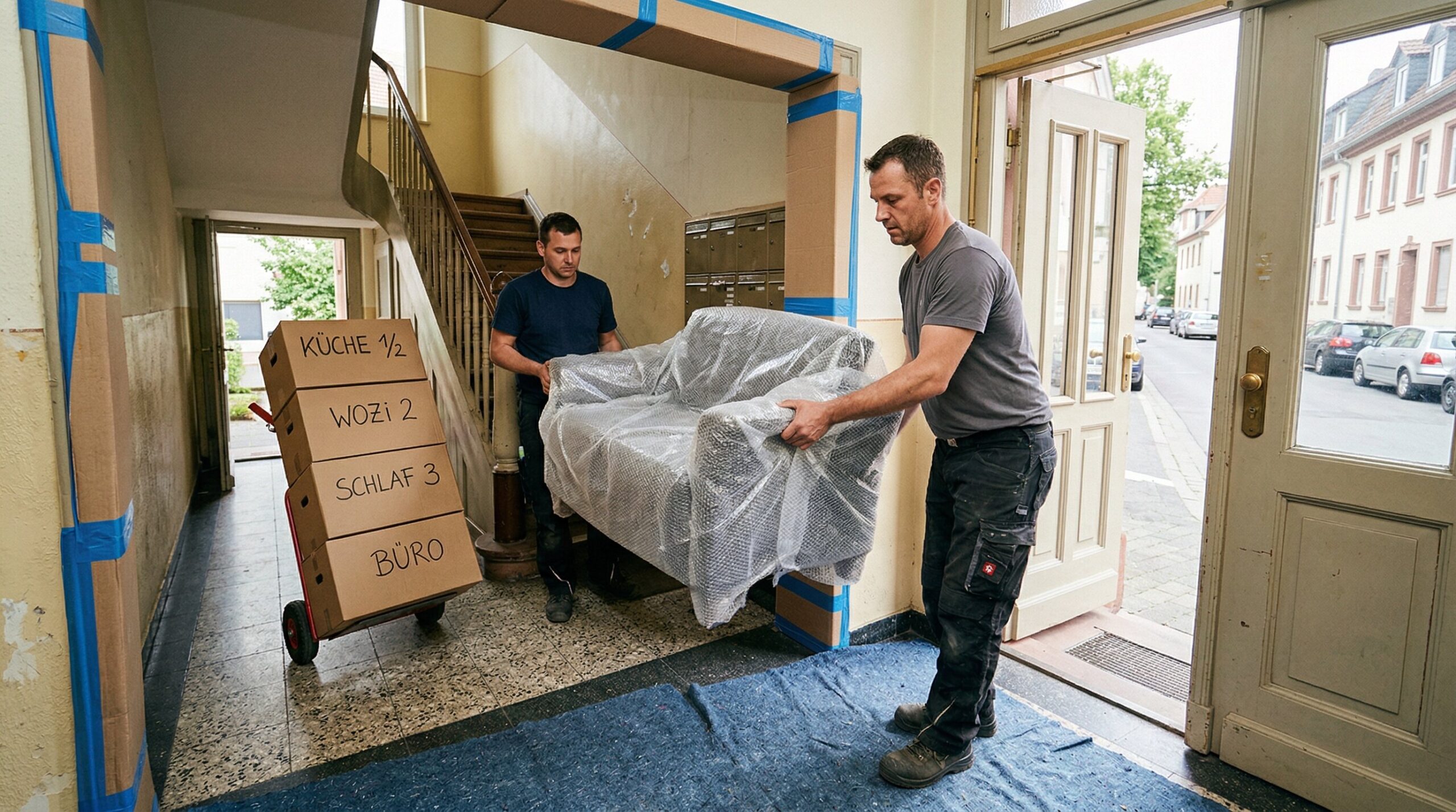 Möbelhelfer beim Umzug in Aschaffenburg