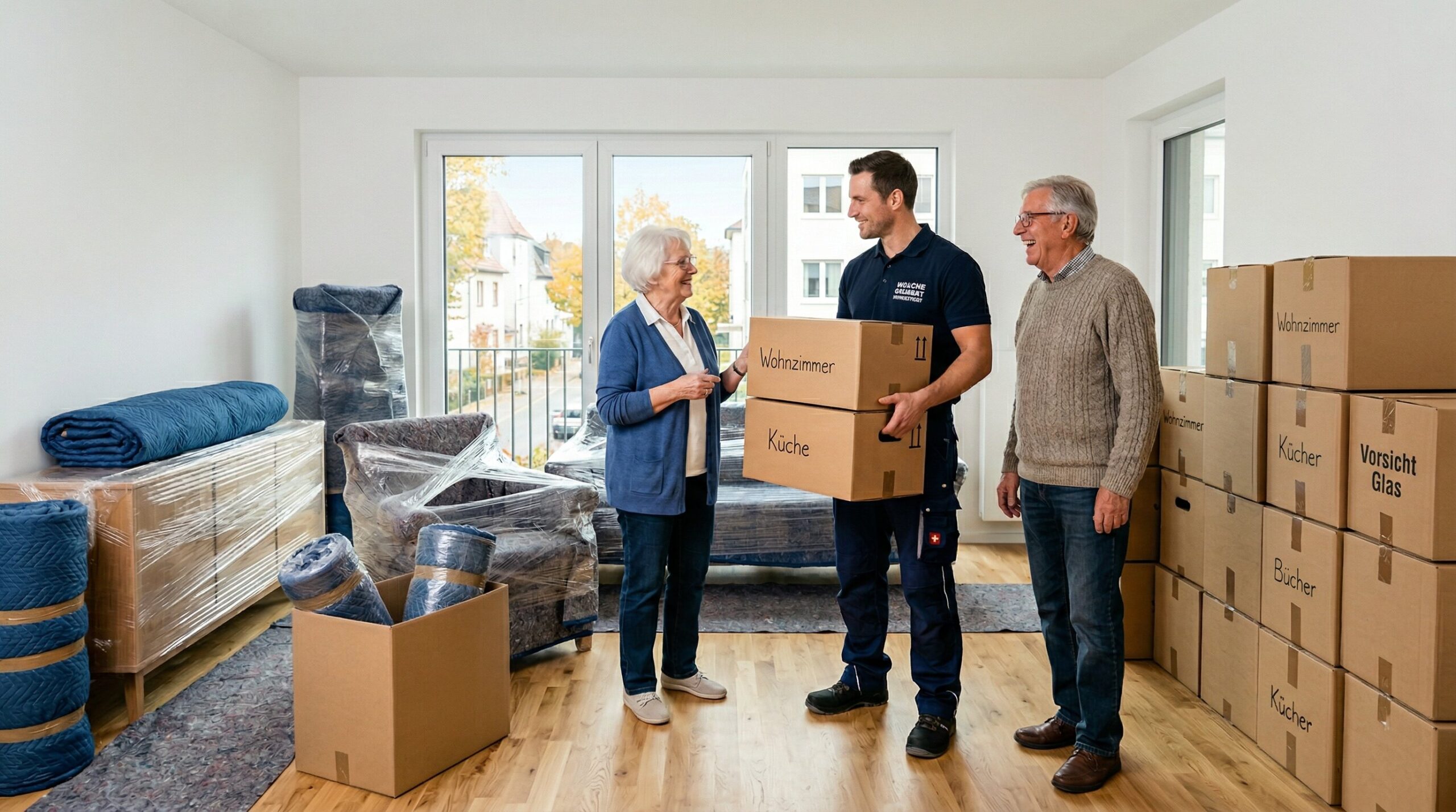 Senioren beim privaten Umzug