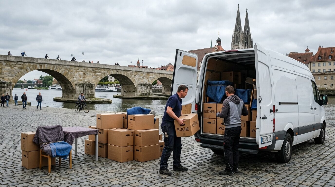 Umzug im Transporter in Regensburg