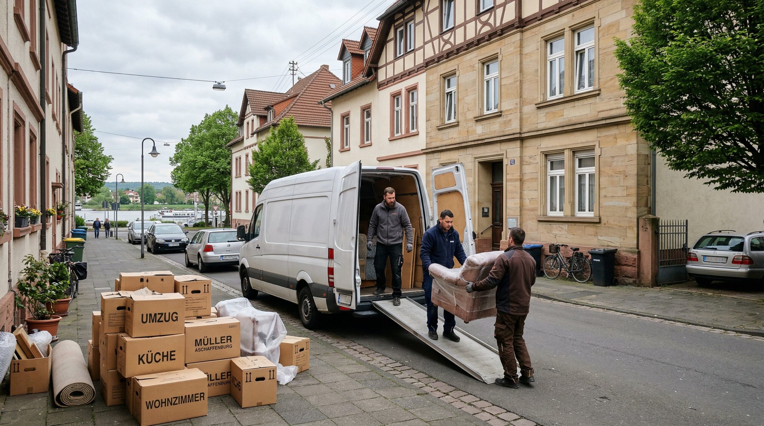 Umzug in Aschaffenburg mit Transporter