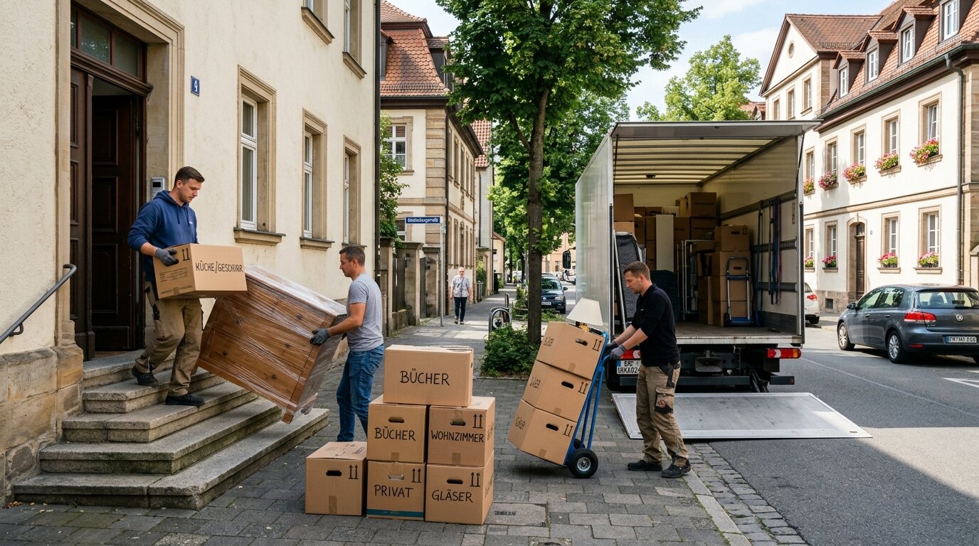 Umzug in Erlangen