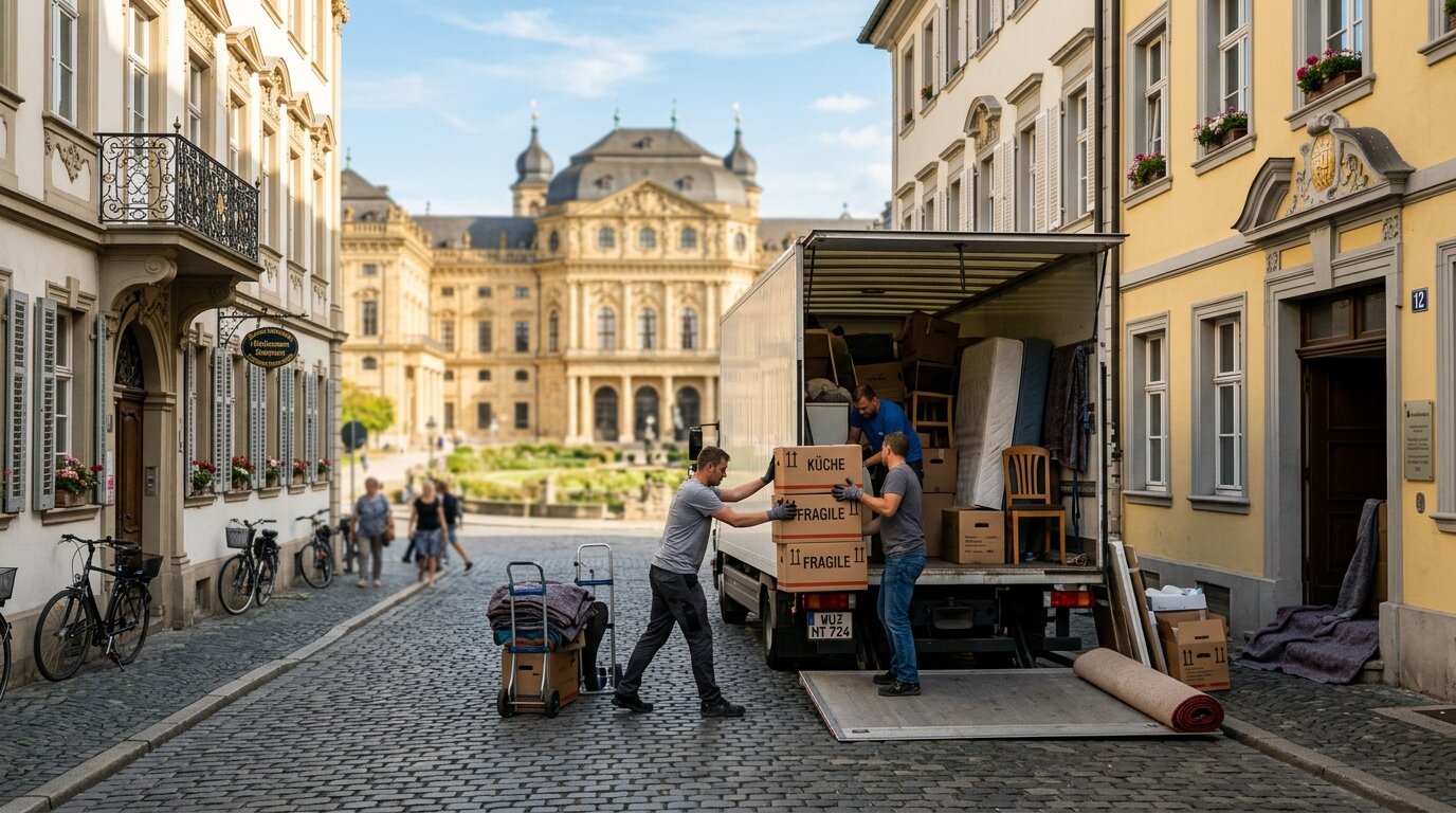 Umzug in Würzburg