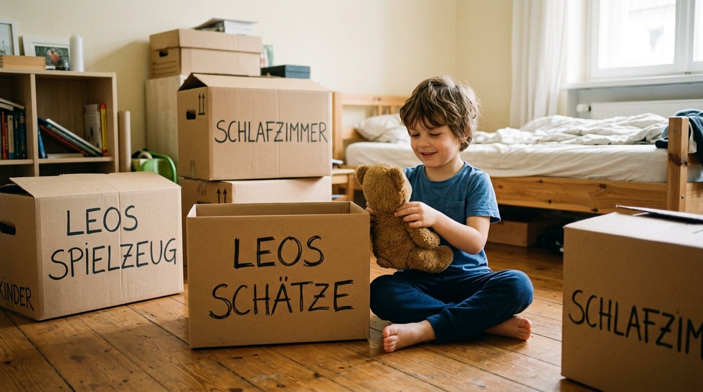 Umziehen mit Kindern - Auszug