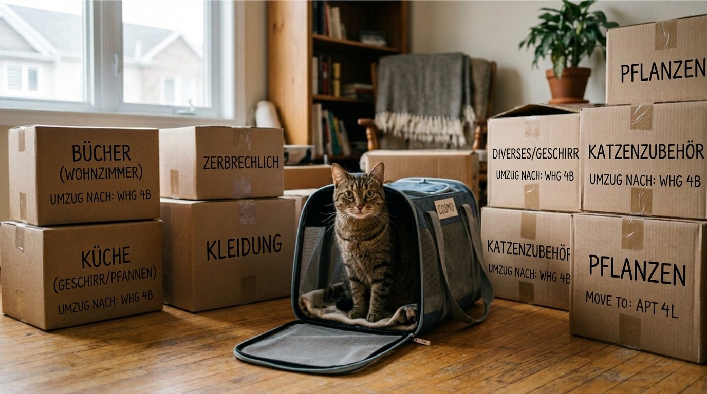 Umzug mit Katze
