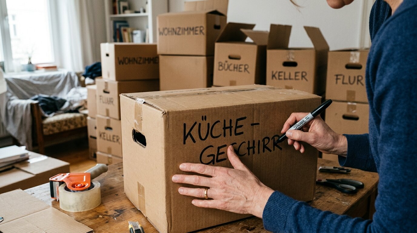 Umzugskartons richtig verpacken