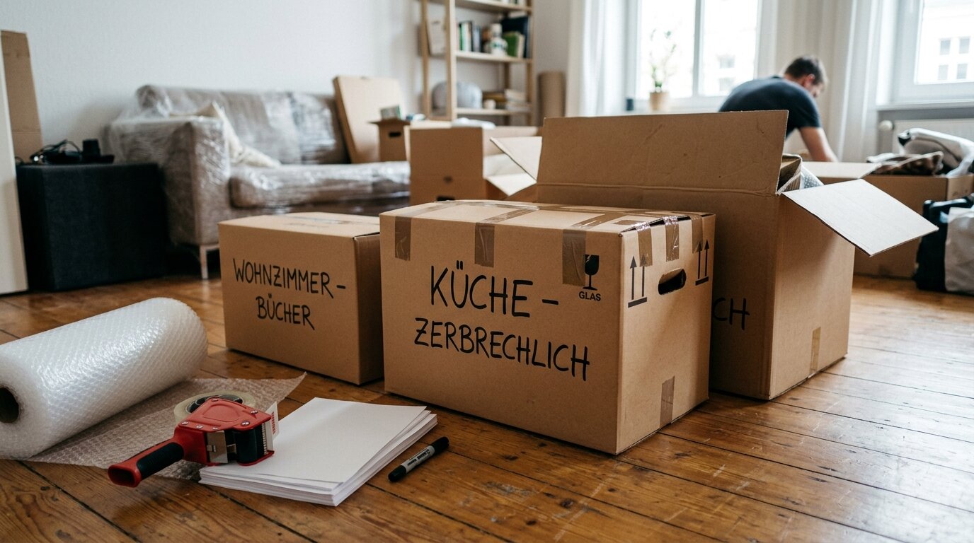 Verpackungsmaterialien Umzug
